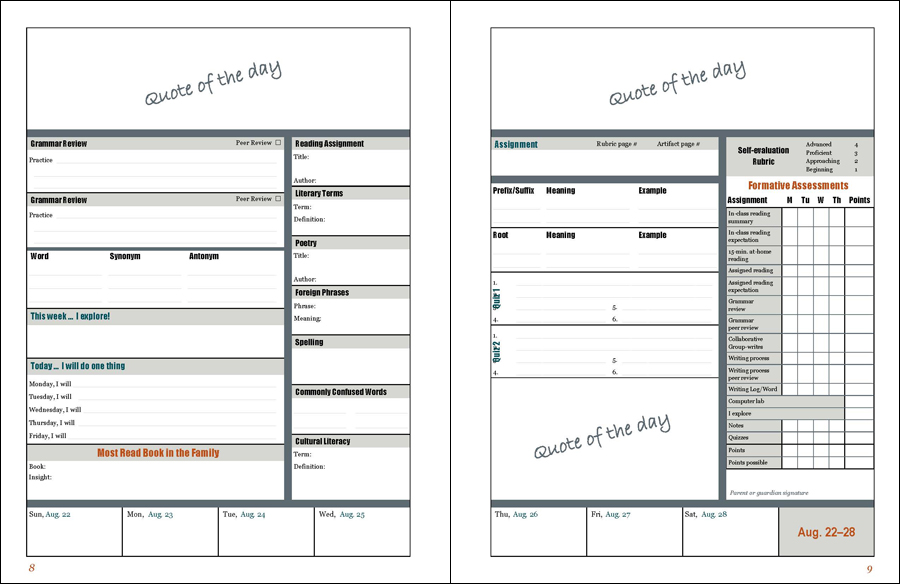 Academic Planner/Calendar